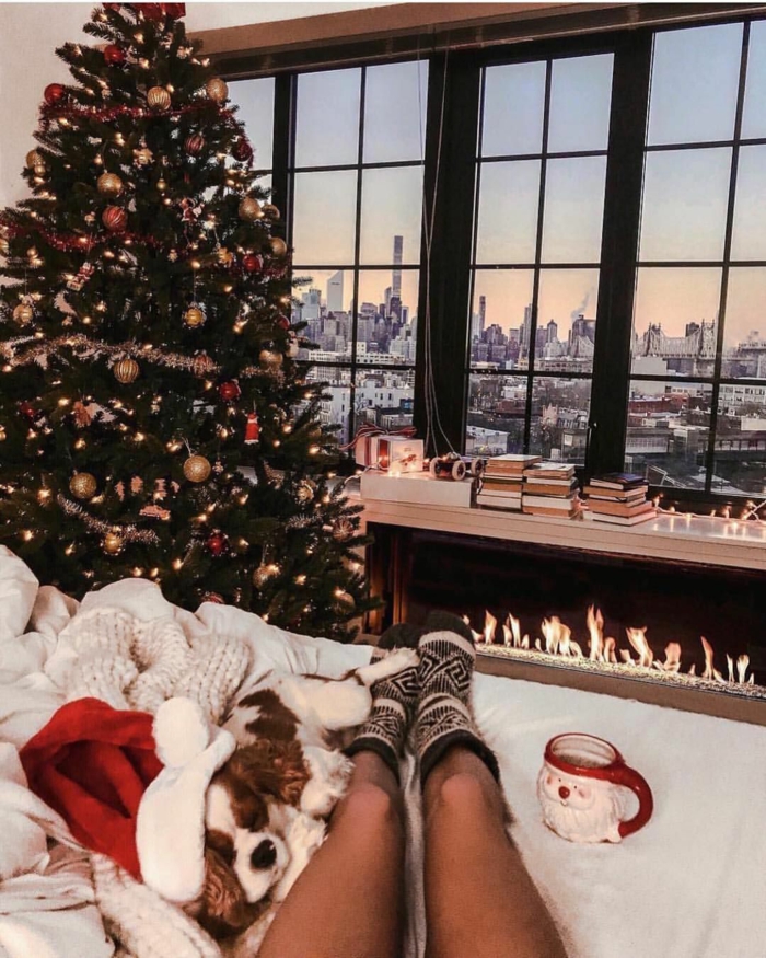 las mejores imágenes de cosas tumblr para decorar una habitación en navidad, ideas acogedoras y modernas para un dormitorio 