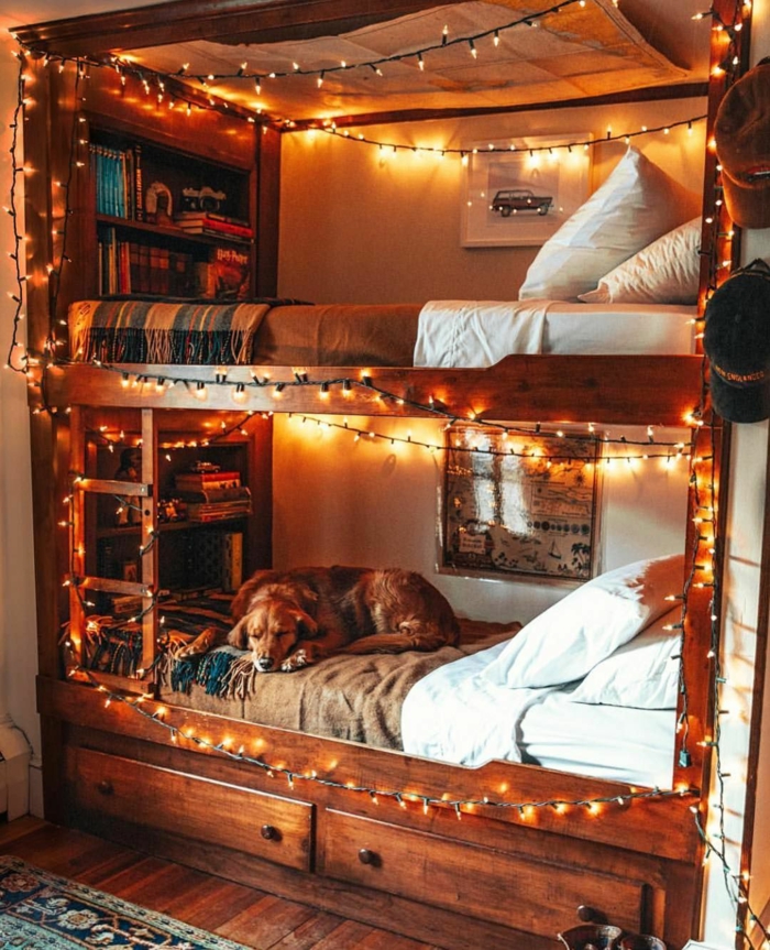 habitacion con camas de madera, habitacion gris y blanco y habitaciones en estilo tumblr en fotos, bonitas ideas de dormitorios 