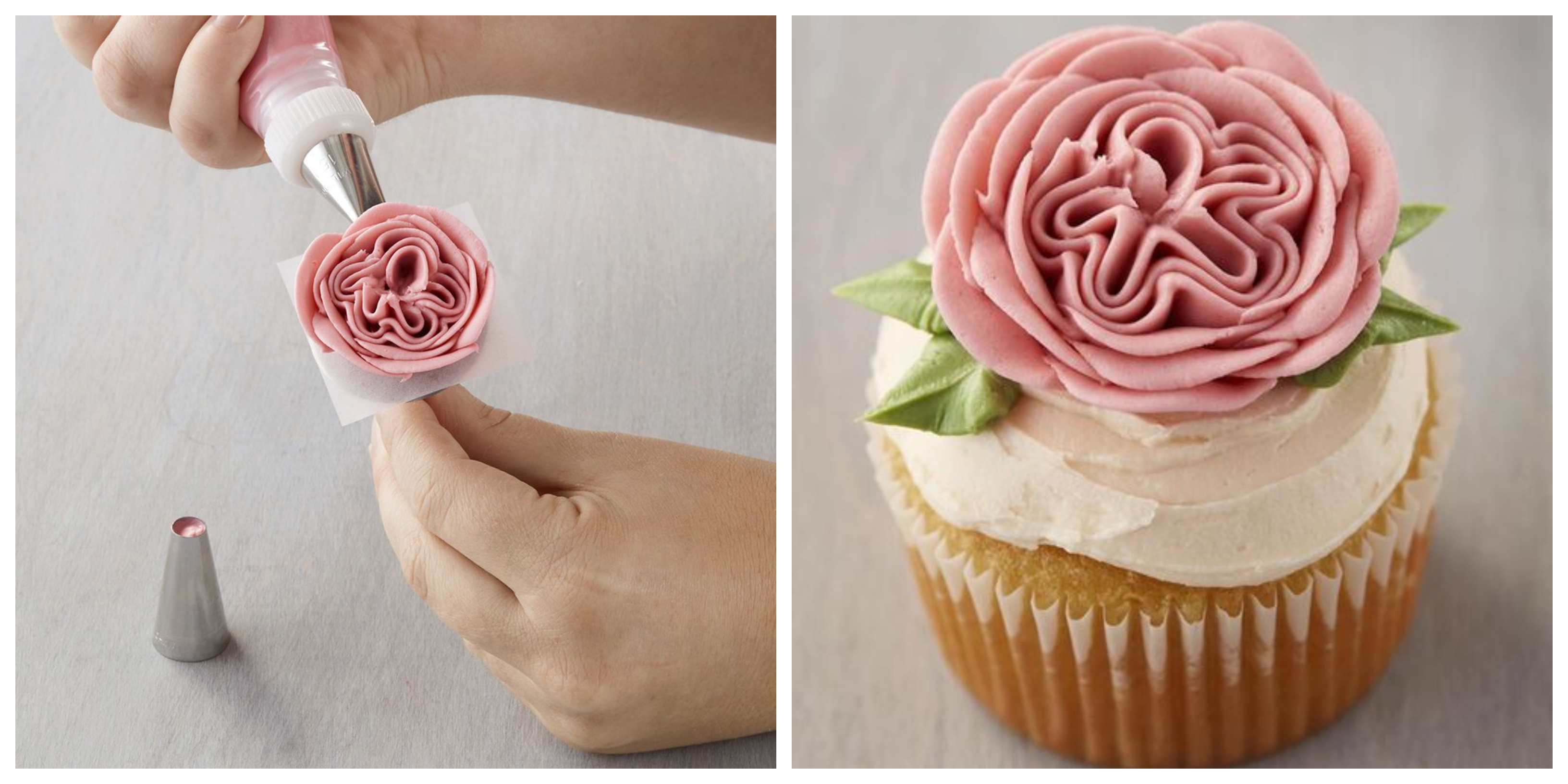 como decorar una tarta paso a paso, ideas sobre como hacer una flor de glaseado, tartas de cumpleaños originales para adultos