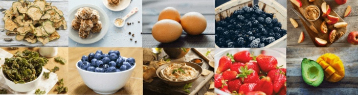 diferentes ejemplos de comida saludable para merendar, fotos de comidas ricas y fáciles de hacer, meriendas para niños