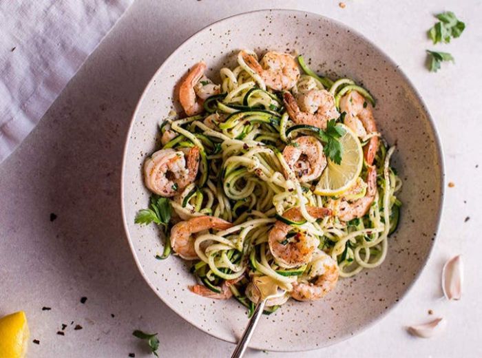 que es la dieta cetogenica propuestas en fotos, recetas caseras super ricas para preparar en casa, espaguetis con gambas