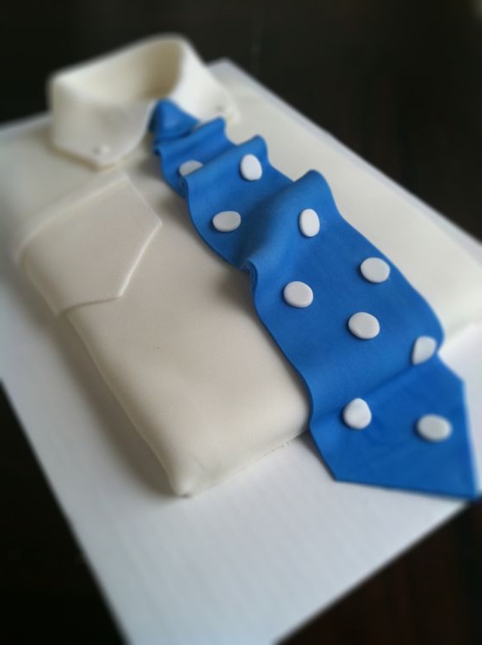 propuestas sobre cómo decorar una tarta para cumpleaños de un hombre, ideas sobre decoración tarta camisa con corbata
