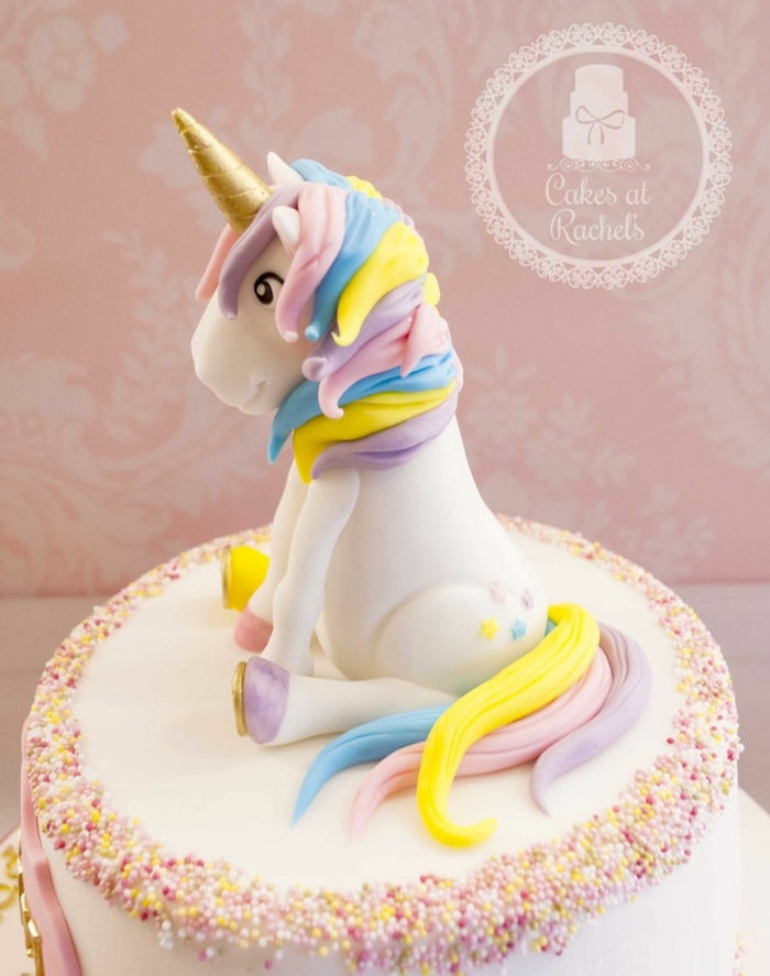 ejemplos tarta unicornio para sorprender a tus pequeños, tartas mágicas para pequeños y adultos, fotos de tartas 