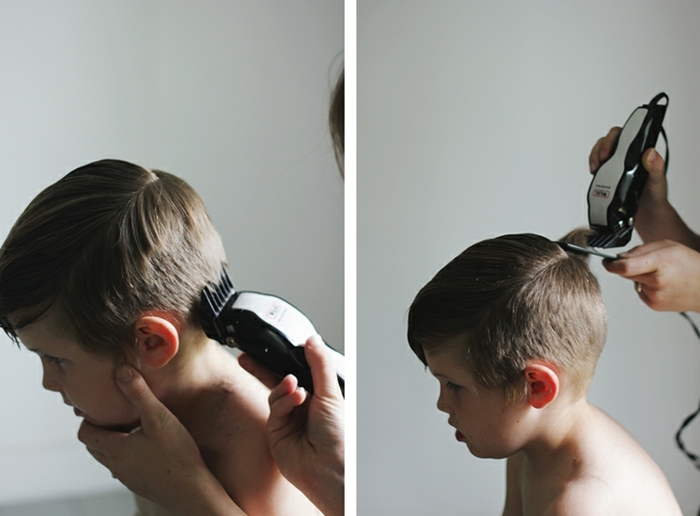 fotos con tutoriales paso a paso de cortes y peinados, cortes de pelo para niños, las ultimas tendencias en peinados niños 