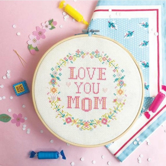 precioso bordado con letras para tu mama, regalos para madres cumpleaños, regalos personalizados unicos para tu madre 