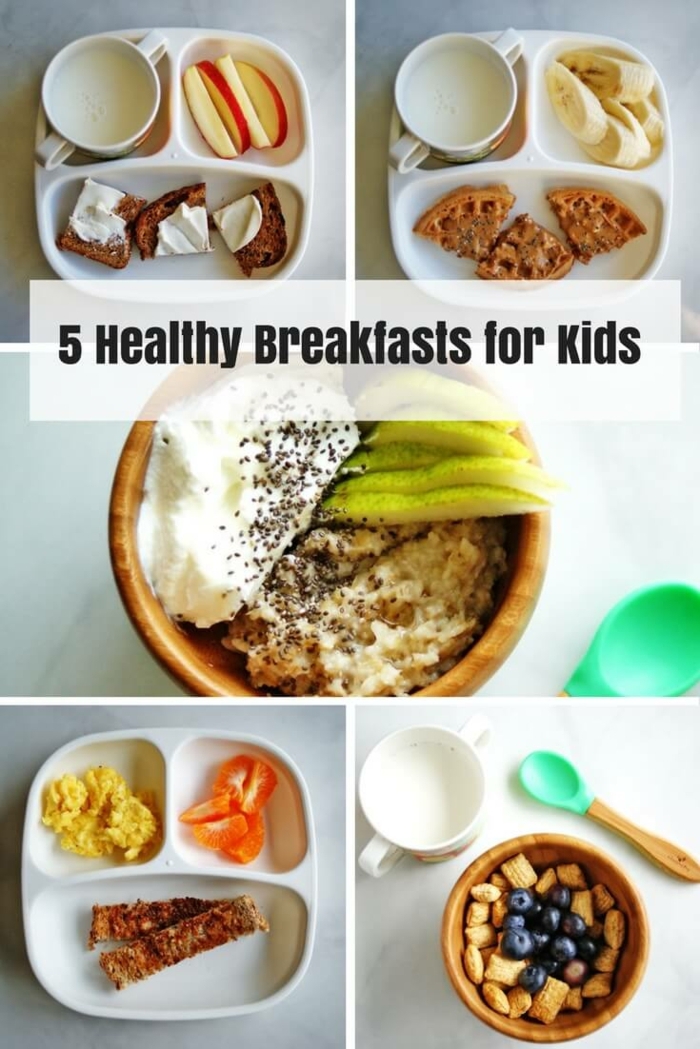 5 ideas de desayunos sanos para niños, desayunos saludables para bajar de peso, fotos de desayunos con frutas 