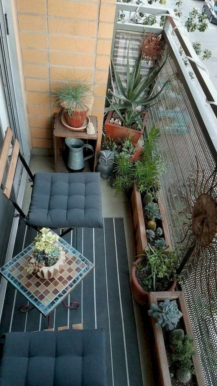 pequeños detalles para decocar la terraza, como convertir un balcon pequeño en un espacio chill out, ideas en imagenes