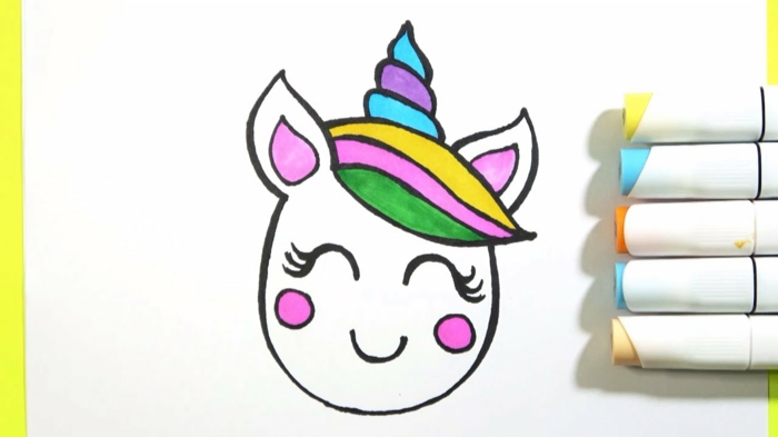 pequeño dibujo en colores, dibujos para colorear de unicornios, como dibujar un unicornio, fotos de dibujos de unicornios
