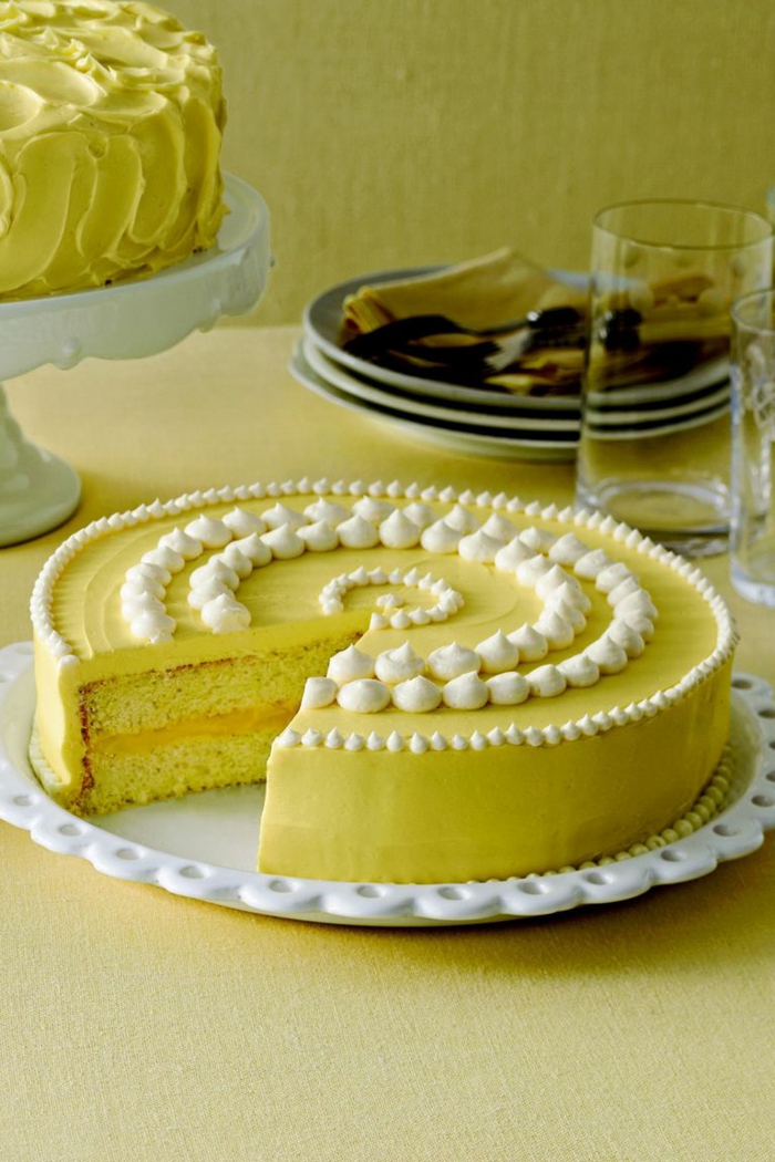 tarta de limon decorada con suspiros de azucar, las mejores ideas de imagenes de tartas de cumpleaños, fotos de tartas 