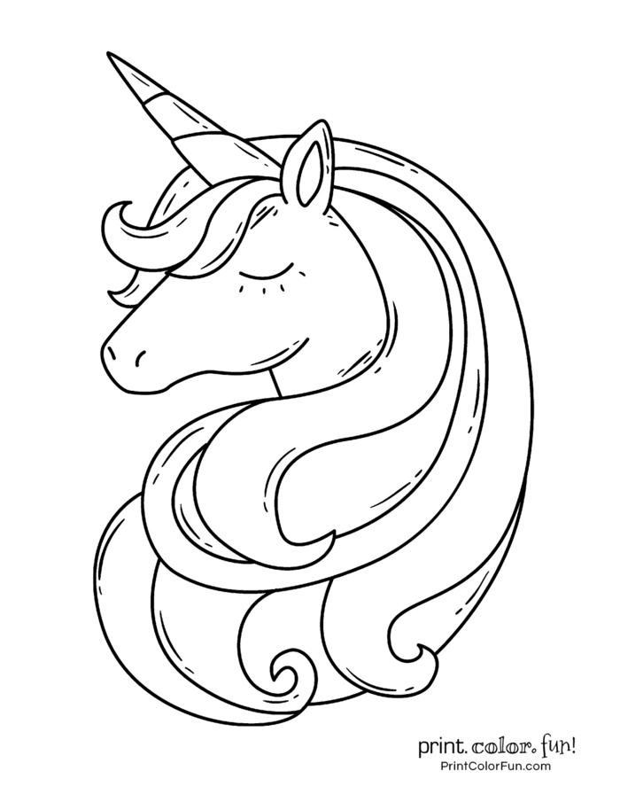 originales ideas de dibujos de unicornios, dibujos kawaii de unicornios, unicornio para pintar, unicornio dibujo facil, dibujo colorear unicornio