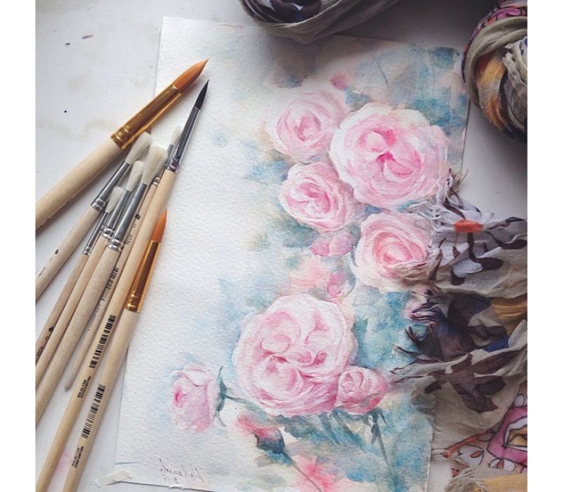 adorables ejemplos de dibujos de rosas en colores flores bonitas para dibujar fotos de dibujos chulos faciles de hacer