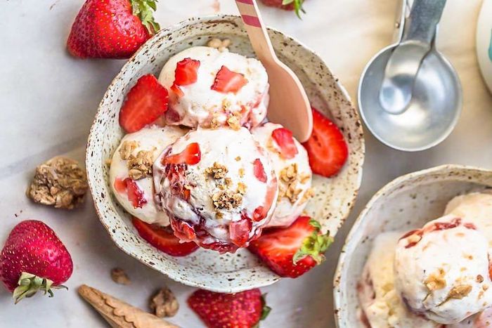 fresas nueces receta helado casero fotos de helados caseros faciles como hacer un helado con frutas