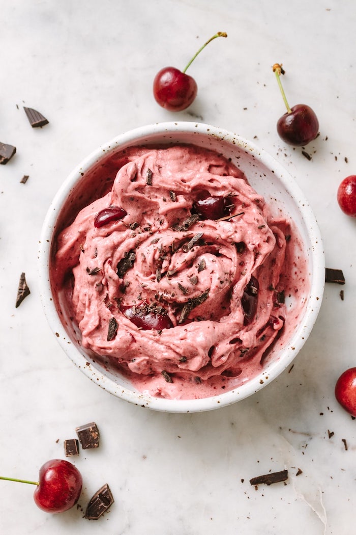 helado con cerezas como hacer un helado receta de helado casero con cerezas fotos de helados faciles de hacer con frutas