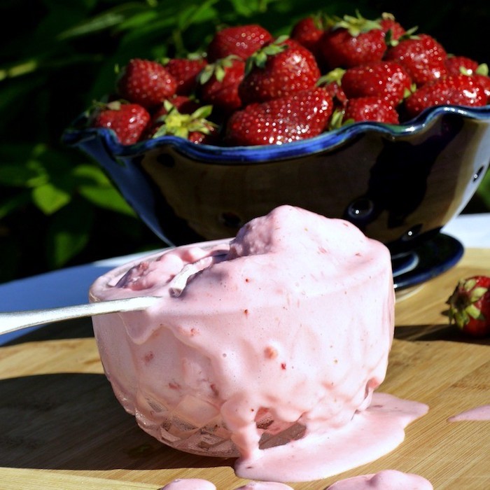 helado con fresas ideas de helados casero faciles de hacer como hacer helado fitness con frutas