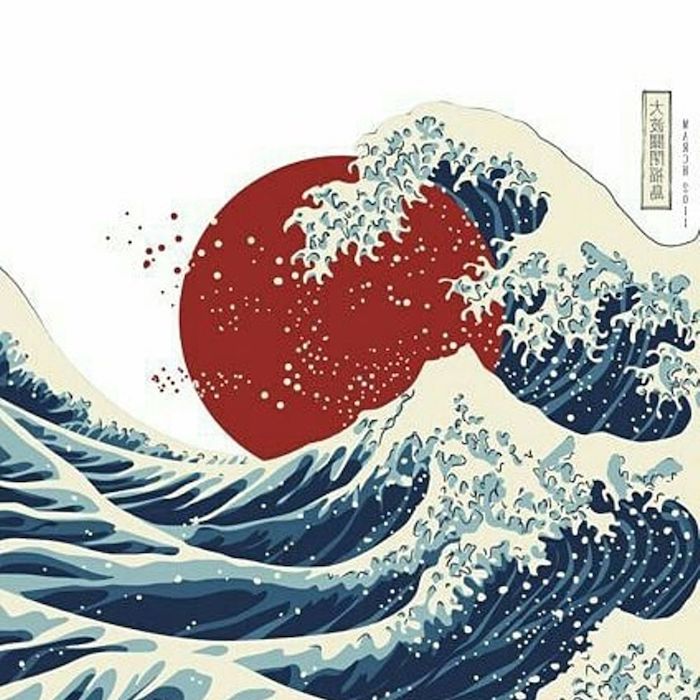 alucinantes ideas de dibujos japoneses chulos dibujos en colores olas del mar luna