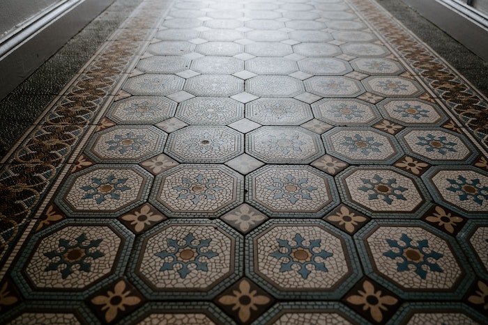 hermoso mosaico de colores para piso piso veneciano