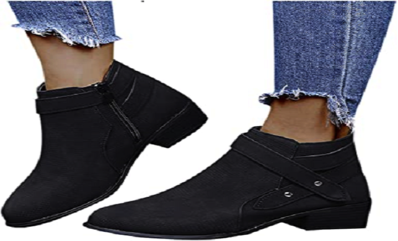 botas negras de mujer jeans al tobillo