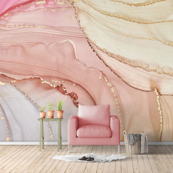 hermoso diseño de papel tapiz rosa lechoso